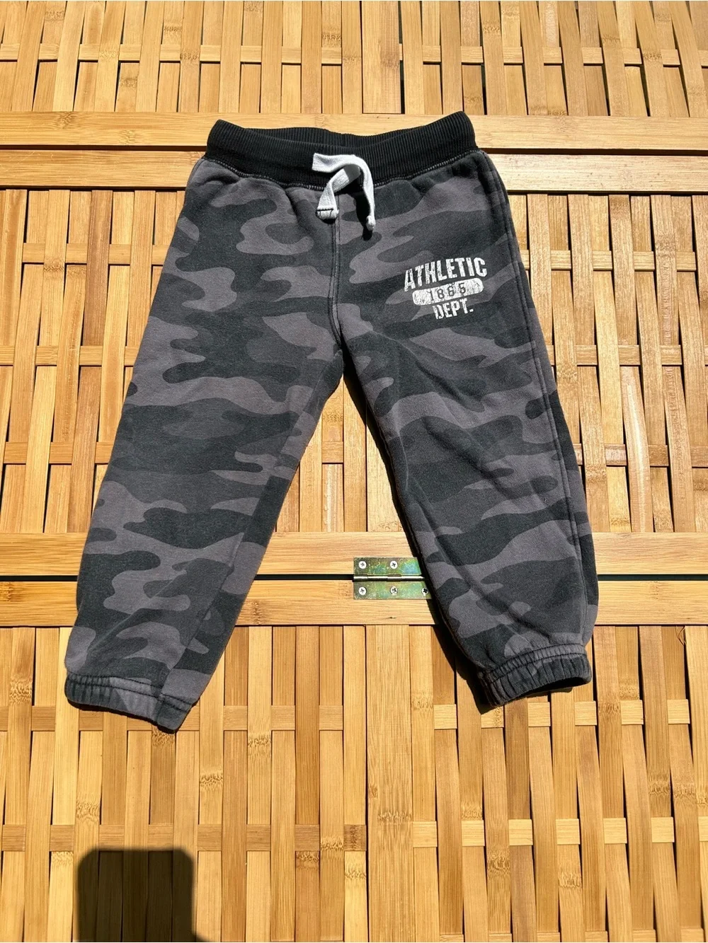 🔥3/$8-Carter's Black & Gray Camo Zip Hoodie Jogger Set